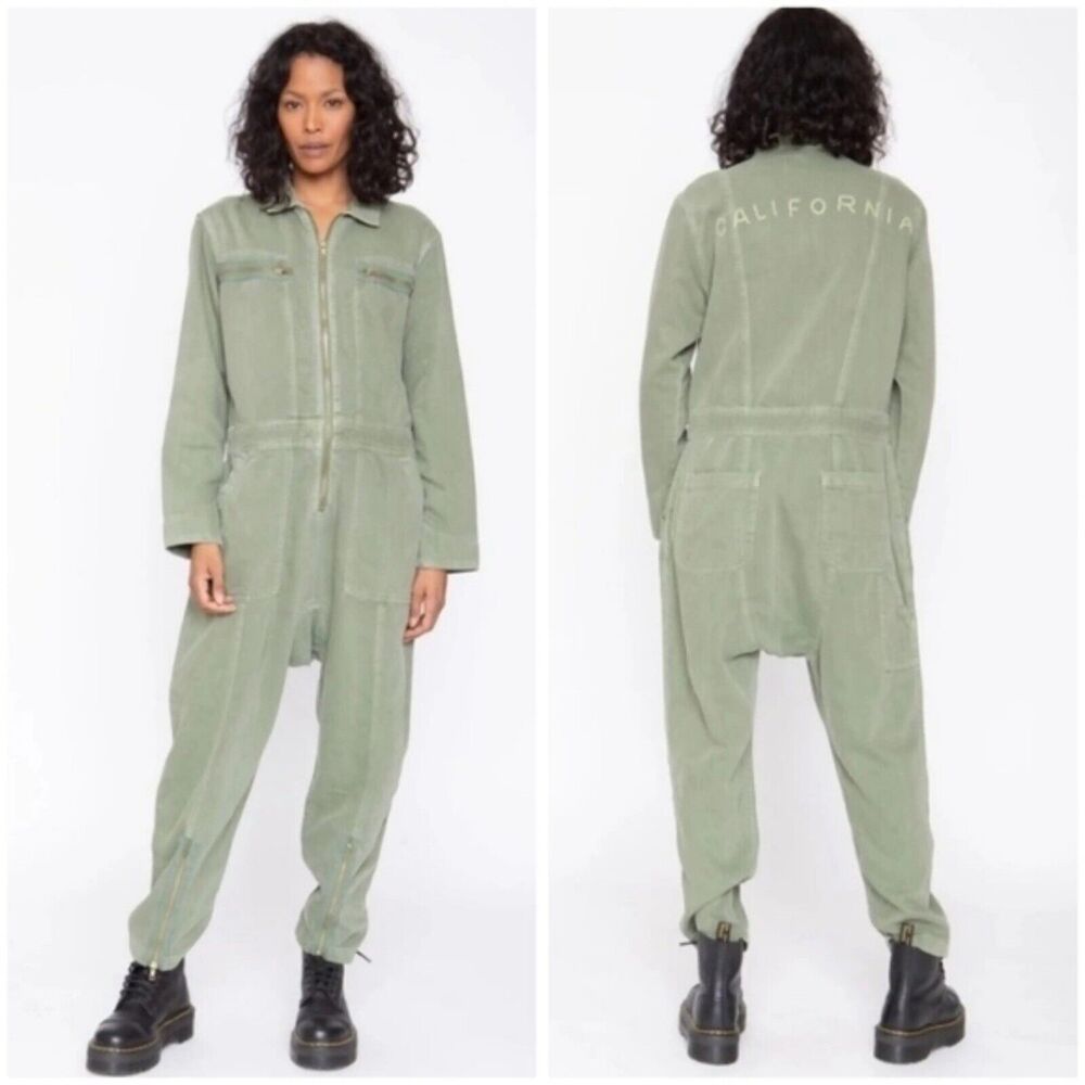 New Free People x Sandrine Rose Coveralls Denim Jumpsuit California Size L